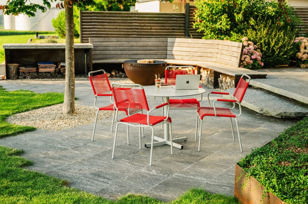 Schaffner Luzern table repas rabattable Ø90cm