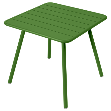 Fermob Luxembourg Table 4 Pieds 80 x 80cm Vert croquant G7