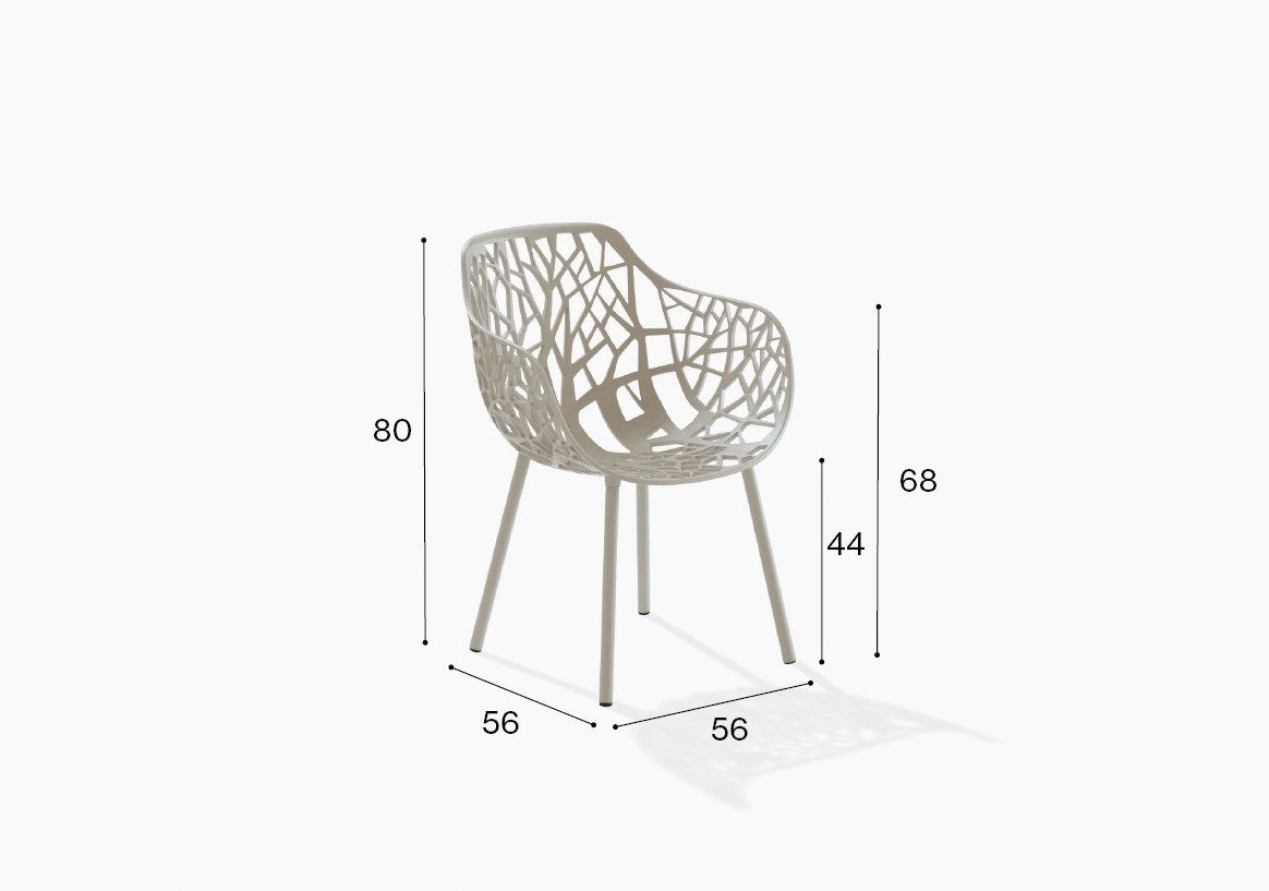Fast Forest Fauteuil repas avec accoudoirs