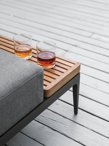 Gloster Grid Left / Right Chaise Unit - Teak Platform