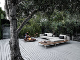 Gloster Grid Left / Right Chaise Unit - Teak Platform