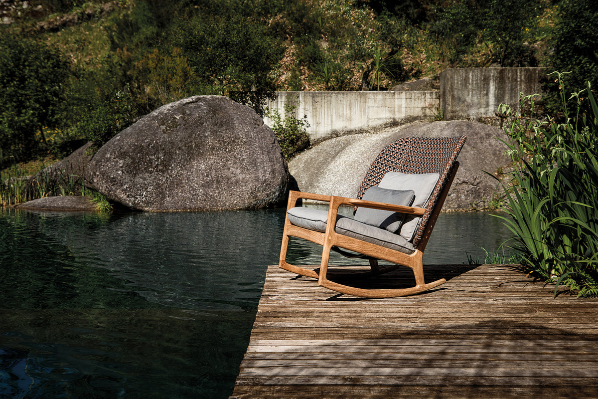 Gloster Kay High Back Rocking Chair Harvest