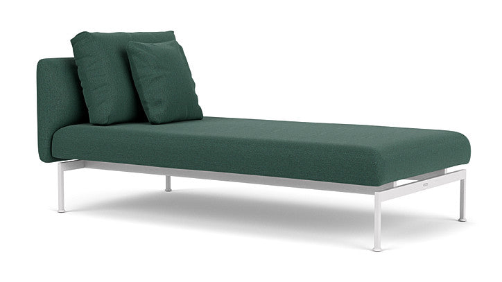 Barlow Tyrie Layout Deep Seating Single Lounger - Double seat with single back - with cushions