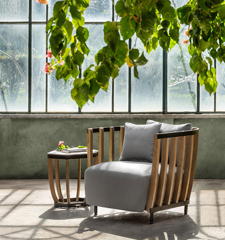 Ethimo Swing Fauteuil Lounge 1-Seater, coussins non inclus