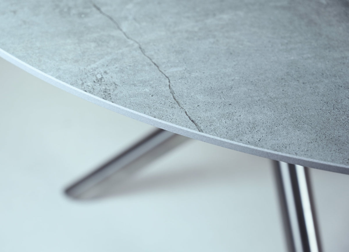 SIT Mobilia Tubo Table repas fixe, plateau céramique
