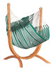 La Siesta Udine Organic Chaise Hamac 115cm avec support en bois d'eucalyptus Indoor
