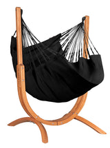 La Siesta Udine Organic Chaise Hamac 115cm avec support en bois d'eucalyptus Indoor