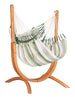 La Siesta Stuhl Hängematte mit Ständer Udine Comfort Outdoor 115 cm