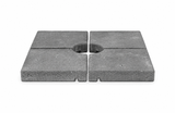 Glatz Set de 4 dalles en béton 48.3x48.3x9.4cm (env. 192kg)