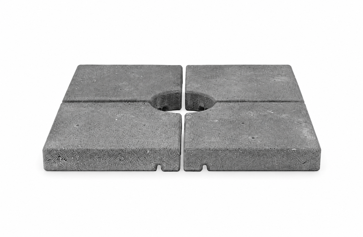 Glatz Set de 8 dalles en béton 48.3x48.3x9.4cm (env. 384kg)