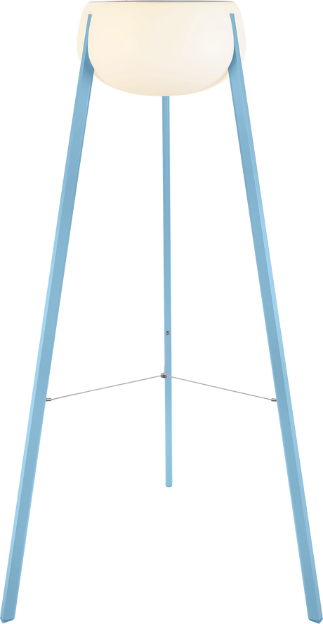 Fermob Yunos Lampadaire Solaire sans fil Bleu maya E1