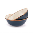Barebones Enamel Bowl Set Ensemble de 2 bols 2-Tone indigo blue 