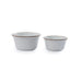 Barebones Enamel Mixing Bowl Set Ensemble de 2 bols Eggshell 