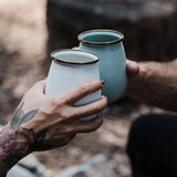 Barebones Enamel Tumbler Set Ensemble de 2 gobelets 473ml 