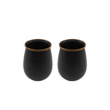 Barebones Enamel Tumbler Set Ensemble de 2 gobelets 473ml Charcoal 
