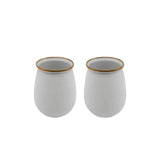 Barebones Enamel Tumbler Set Ensemble de 2 gobelets 473ml Eggshell 