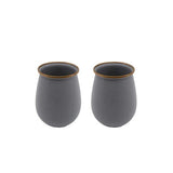 Barebones Enamel Tumbler Set Ensemble de 2 gobelets 473ml Slate Grey 