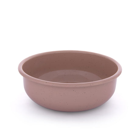 Barebones Rolled Enamel Bowl Rose 
