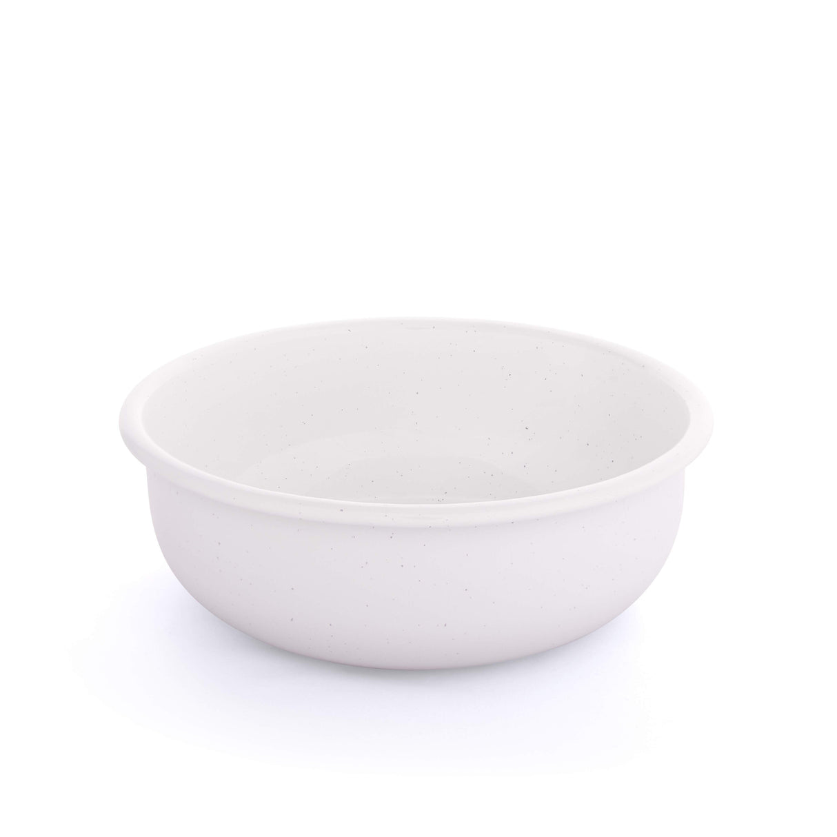 Barebones Rolled Enamel Bowl White 