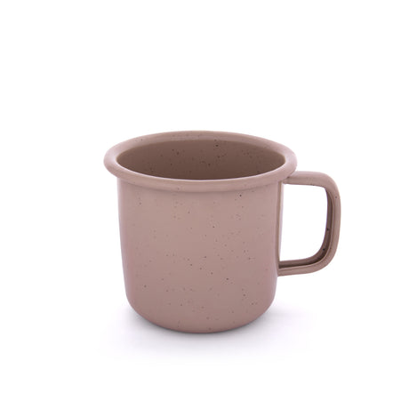 Barebones Rolled Enamel Mug Rose 