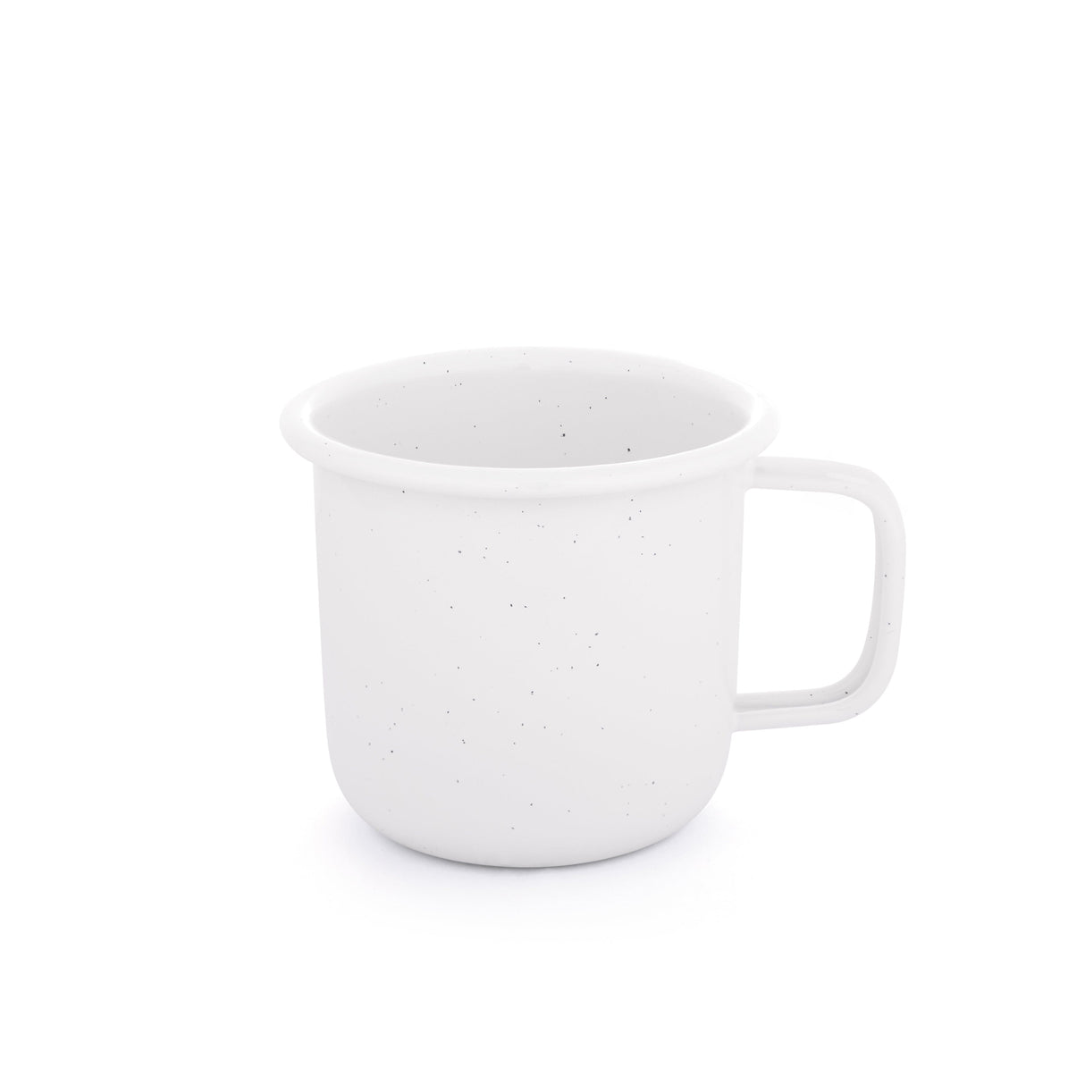 Barebones Rolled Enamel Mug White 