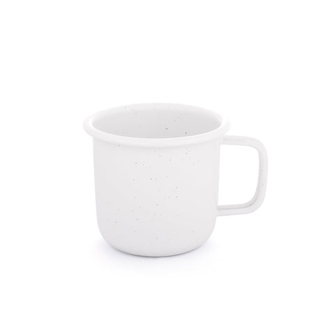 Barebones Rolled Enamel Mug White 