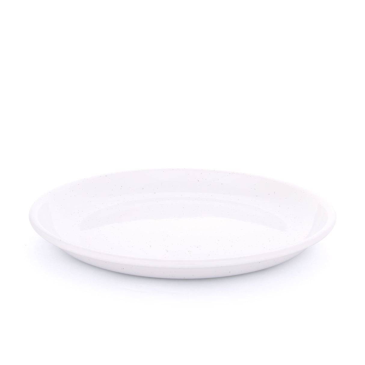 Barebones Rolled Enamel Plate White 