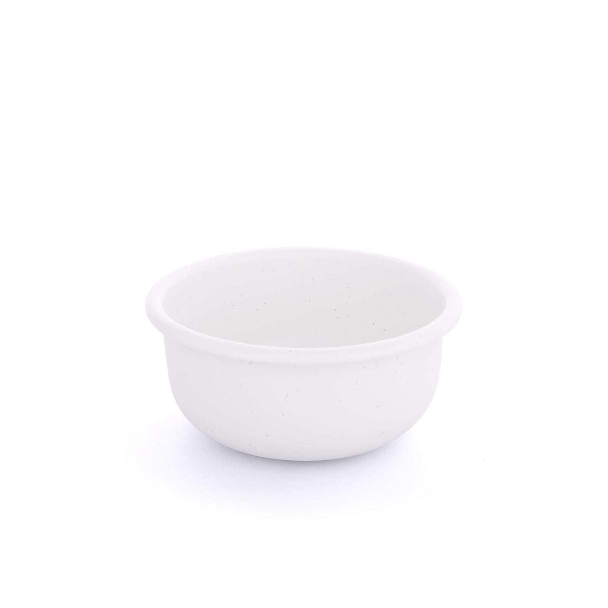 Barebones Rolled Enamel Side Bowl White 