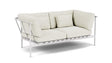 Barlow Tyrie Around Deep Seating Canapé 2 places accoudoirs alu avec coussins Armature Artic White Marble 3966V Laminé Waterproof 