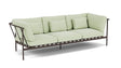Barlow Tyrie Around Deep Seating Canapé 3 places accoudoirs alu avec coussins Armature Forge Grey Mint 3967V Laminé Waterproof 