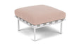 Barlow Tyrie Around Deep Seating Repose-pieds avec coussin Armature Artic White Blush 3965V Laminé Waterproof 