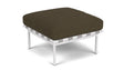 Barlow Tyrie Around Deep Seating Repose-pieds avec coussin Armature Artic White Charcoal 3705V Laminé Waterproof 