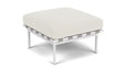 Barlow Tyrie Around Deep Seating Repose-pieds avec coussin Armature Artic White Marble 3966V Laminé Waterproof 