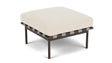 Barlow Tyrie Around Deep Seating Repose-pieds avec coussin Armature Forge Grey Canvas 5453V Laminé Waterproof 