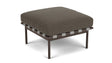 Barlow Tyrie Around Deep Seating Repose-pieds avec coussin Armature Forge Grey Dark Taupe 10059V Laminé Waterproof 