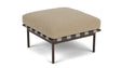 Barlow Tyrie Around Deep Seating Repose-pieds avec coussin Armature Forge Grey Heather Beige 5476V Laminé Waterproof 