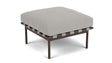 Barlow Tyrie Around Deep Seating Repose-pieds avec coussin Armature Forge Grey Lead Chine 3756V Laminé Waterproof 