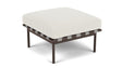 Barlow Tyrie Around Deep Seating Repose-pieds avec coussin Armature Forge Grey Marble 3966V Laminé Waterproof 