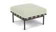Barlow Tyrie Around Deep Seating Repose-pieds avec coussin Armature Forge Grey Mint 3967V Laminé Waterproof 