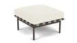 Barlow Tyrie Around Deep Seating Repose-pieds avec coussin Armature Forge Grey Natural 5404V Laminé Waterproof 
