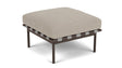 Barlow Tyrie Around Deep Seating Repose-pieds avec coussin Armature Forge Grey Stone 3988V Laminé Waterproof 