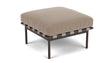 Barlow Tyrie Around Deep Seating Repose-pieds avec coussin Armature Forge Grey Taupe 3729V Laminé Waterproof 