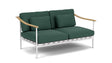Barlow Tyrie Aura Deep Seating Canapé 2 places avec coussins Armature Artic White Natte Ivy 10232V Laminé Waterproof 