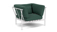 Barlow Tyrie Aura Deep Seating Fauteuil Club lounge accoudoirs alu avec coussins Armature Artic White Natte Ivy 10232V Laminé Waterproof 