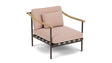 Barlow Tyrie Aura Deep Seating Fauteuil Club lounge avec coussins Armature Forge Grey Blush 3965V Laminé Waterproof 