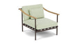 Barlow Tyrie Aura Deep Seating Fauteuil Club lounge avec coussins Armature Forge Grey Mint 3967V Laminé Waterproof 