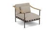 Barlow Tyrie Aura Deep Seating Fauteuil Club lounge avec coussins Armature Forge Grey Stone 3988V Laminé Waterproof 