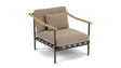 Barlow Tyrie Aura Deep Seating Fauteuil Club lounge avec coussins Armature Forge Grey Taupe 3729V Laminé Waterproof 