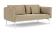Barlow Tyrie Layout Deep Seating Double Seat - High Arms - Double seat et back with High Arms - avec coussins Armature Artic White Heather Beige 5476V Laminé Waterproof 