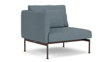 Barlow Tyrie Layout Deep Seating Single Seat - One High Arm - avec coussins Armature Forge Grey Carbon Sky 10064V Laminé Waterproof 